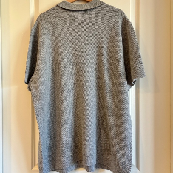 Alo Sports Club Sweater Knit Polo Grey Size XL - Picture 10 of 15